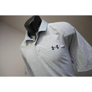 Under Armour Golf Polo Iso-Chill HeatGear Loose Golf Shirt Mens Size Large